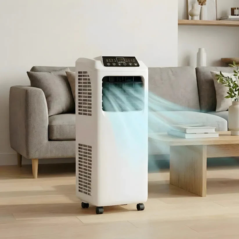 9000 BTU Portable Air Conditioner with Built-in Dehumidifier and Remote Control